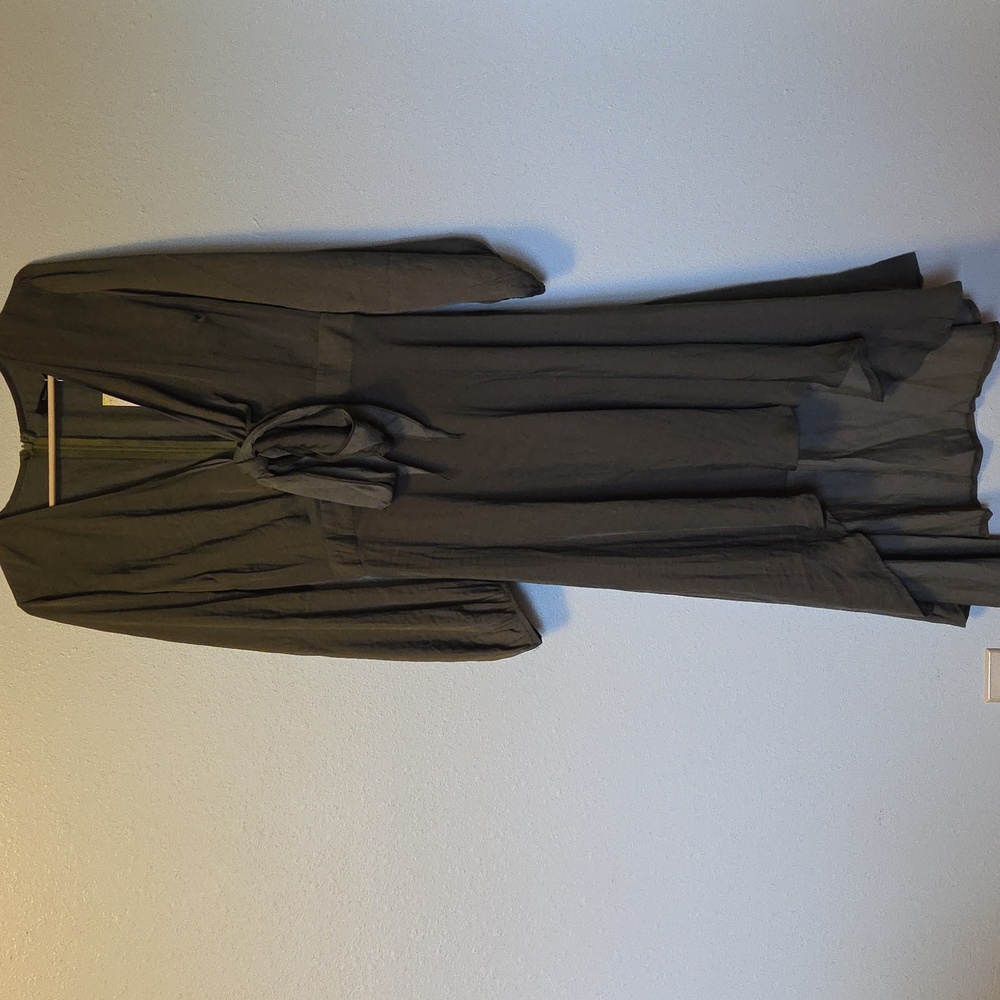 Elegant Dark Green Long Sleeve Dress